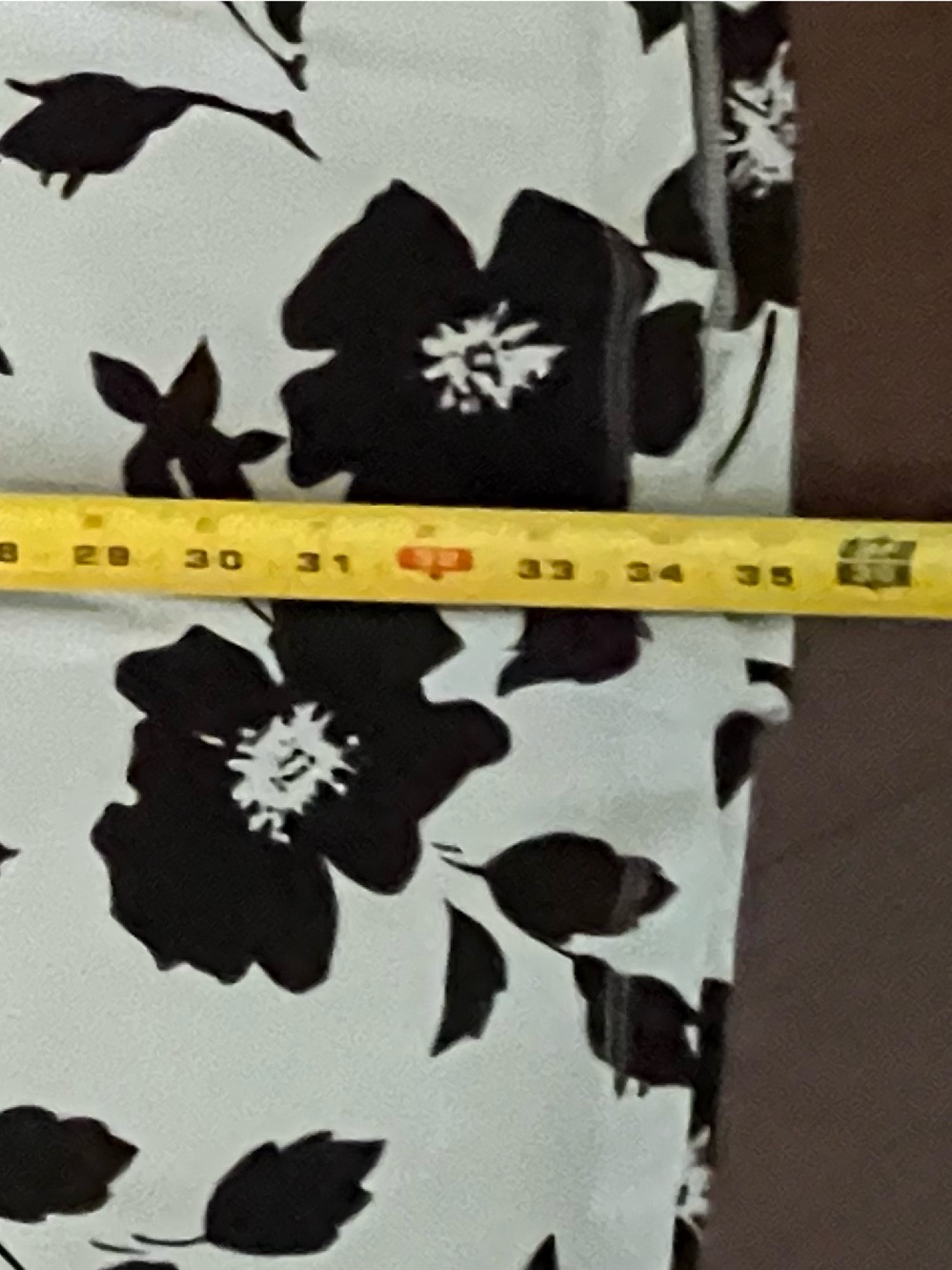 Black Label by Evan-Picone Aqua and Black Floral Maxi Skirt Size Large - Picture 7 of 8